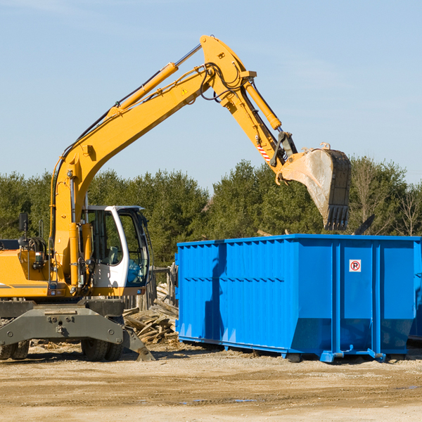 what are the rental fees for a residential dumpster in Marshall County West Virginia